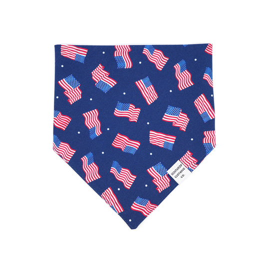 American Flag Dog Bandana