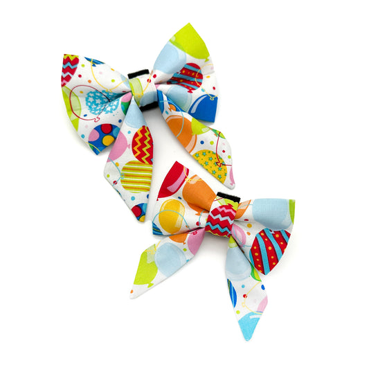 Birthday Balloons Sailor Dog Bow