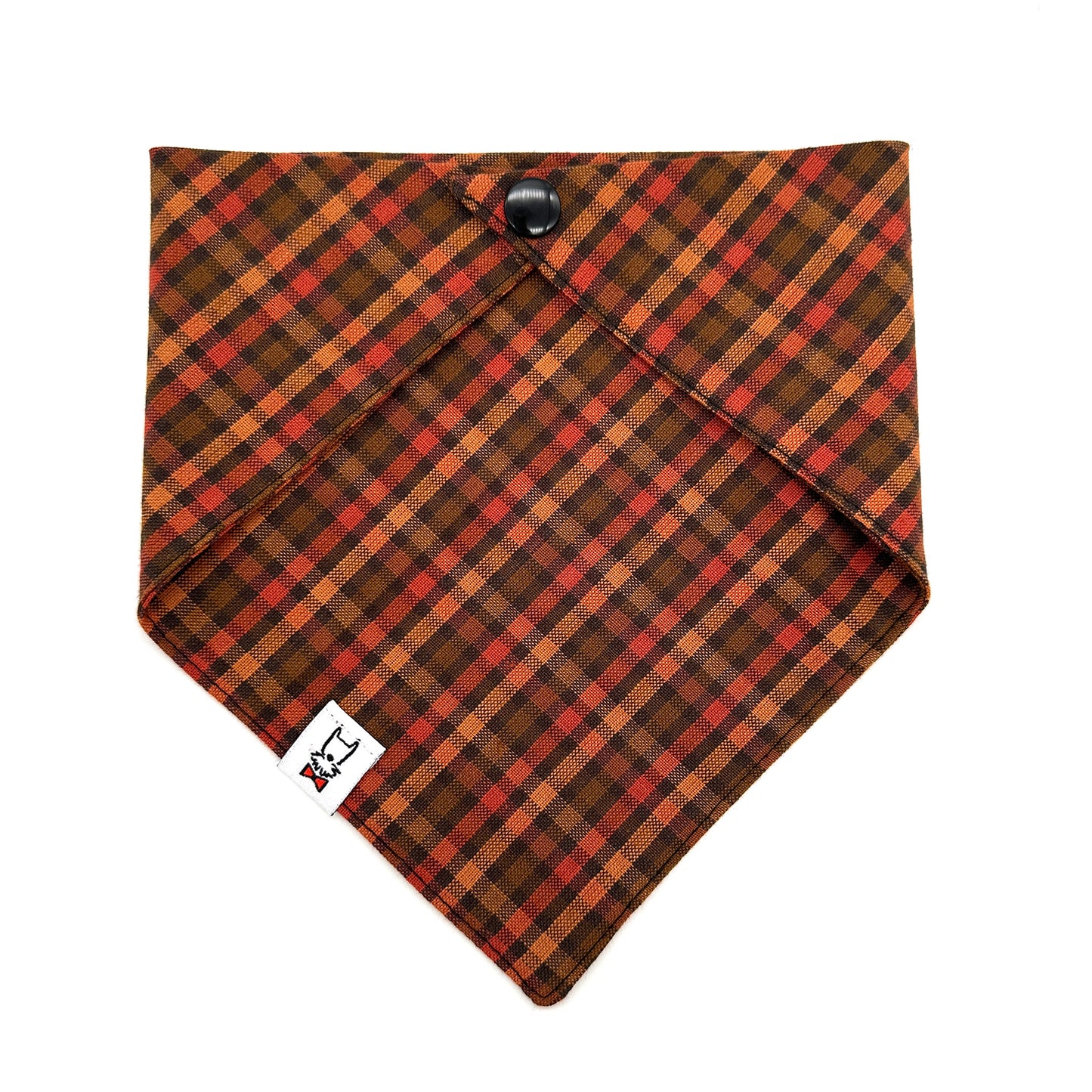 Cider Plaid Dog Bandana