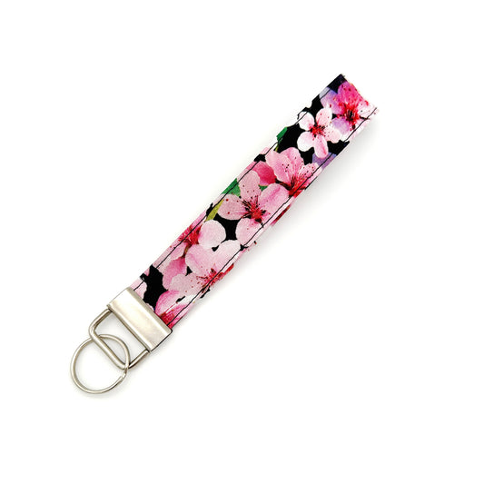 Cherry Blossom Wristlet Keychain