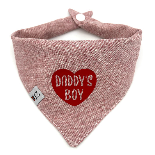 Daddy's Boy Dog Bandana