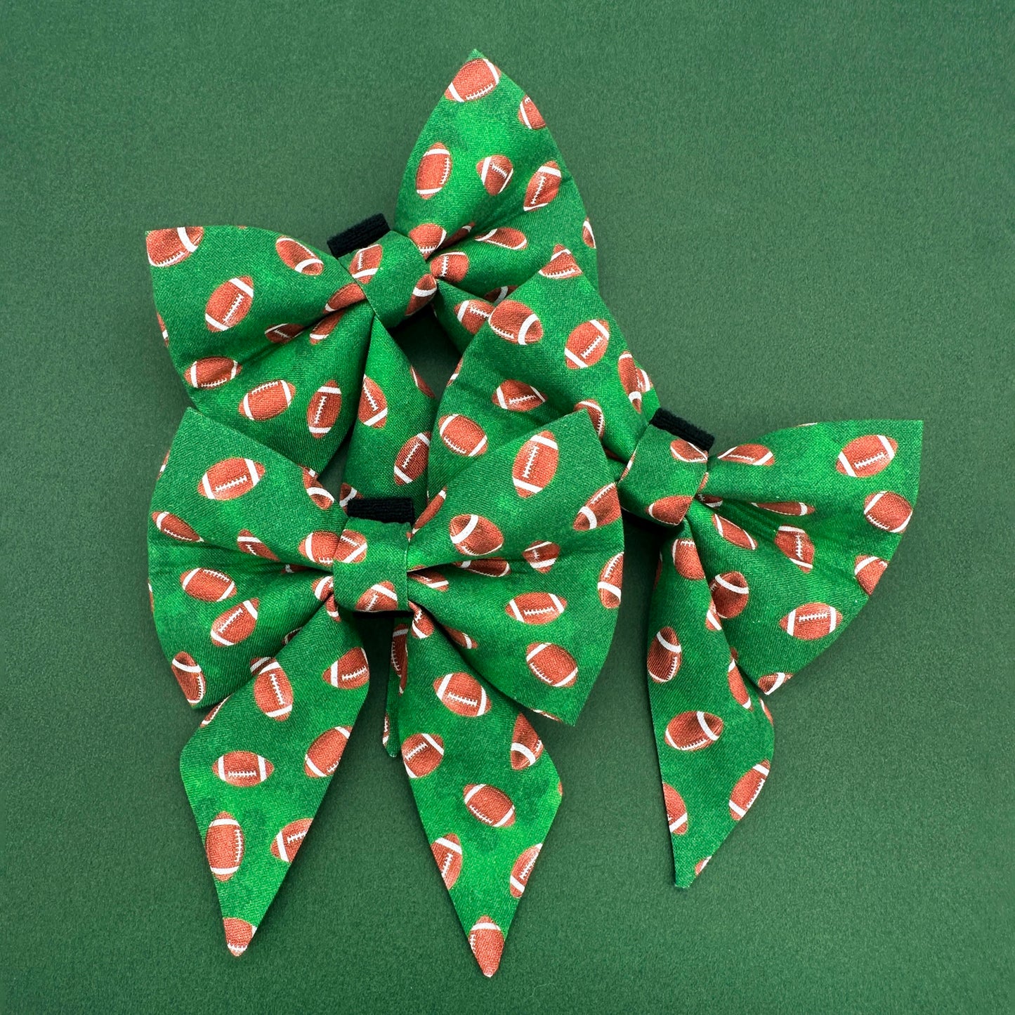 Football Sailor Dog Bow