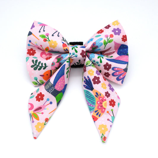 Fiesta Bird Sailor Dog Bow