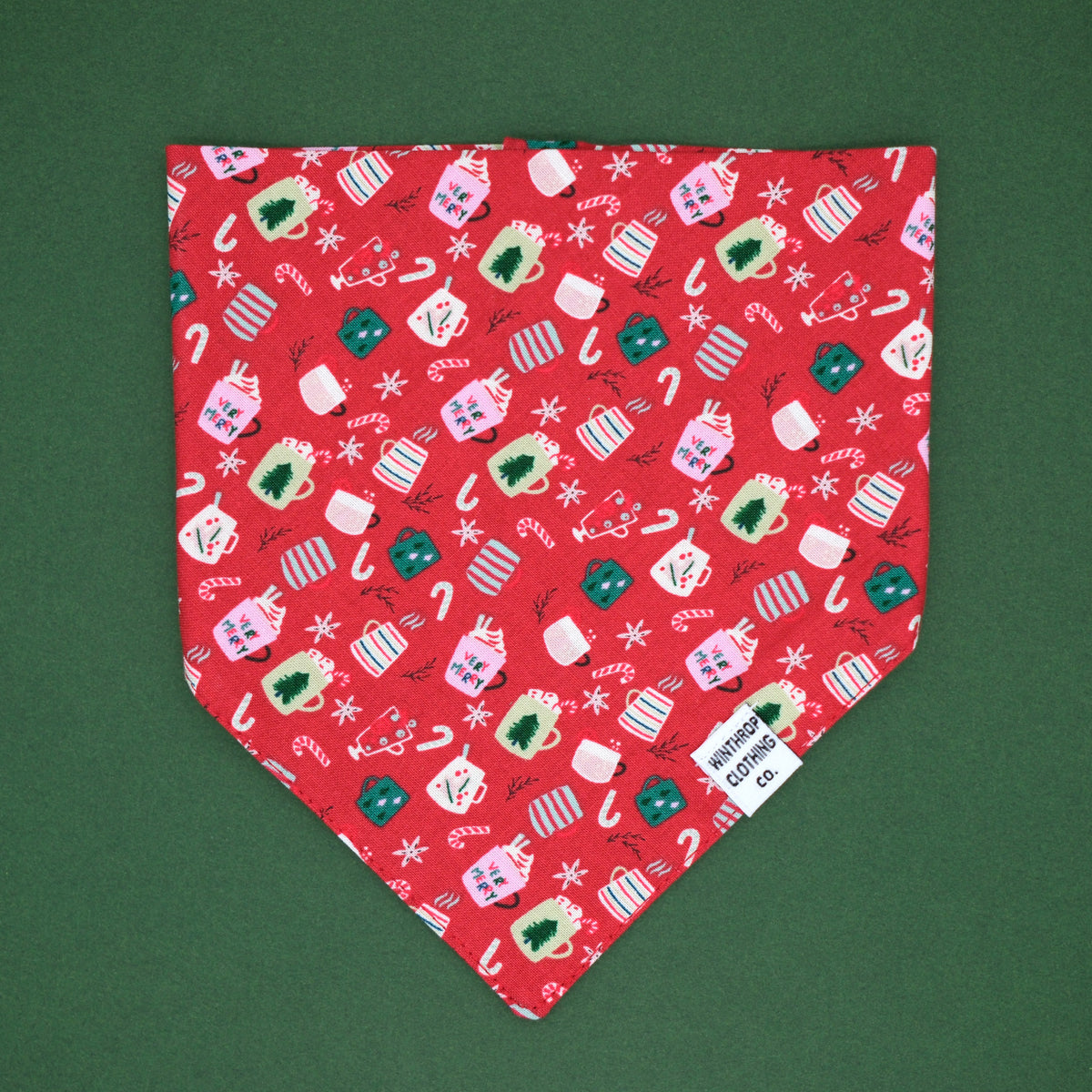 Holiday Mugs Dog Bandana