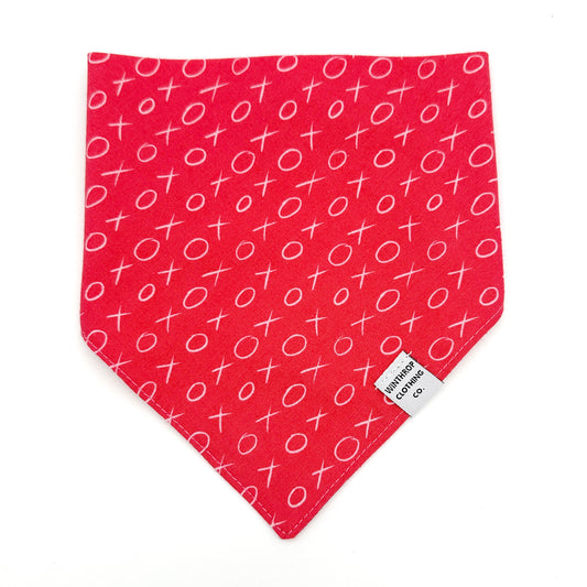 Hugs and Kisses Dog Bandana
