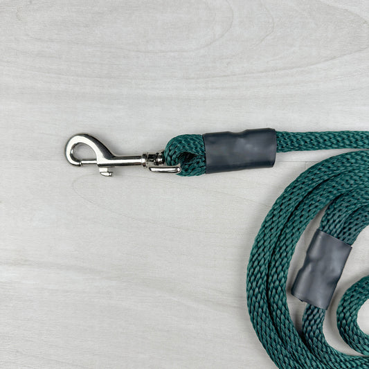 Hunter Green Rope Dog Leash