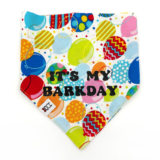 It's My Barkday Dog Bandana