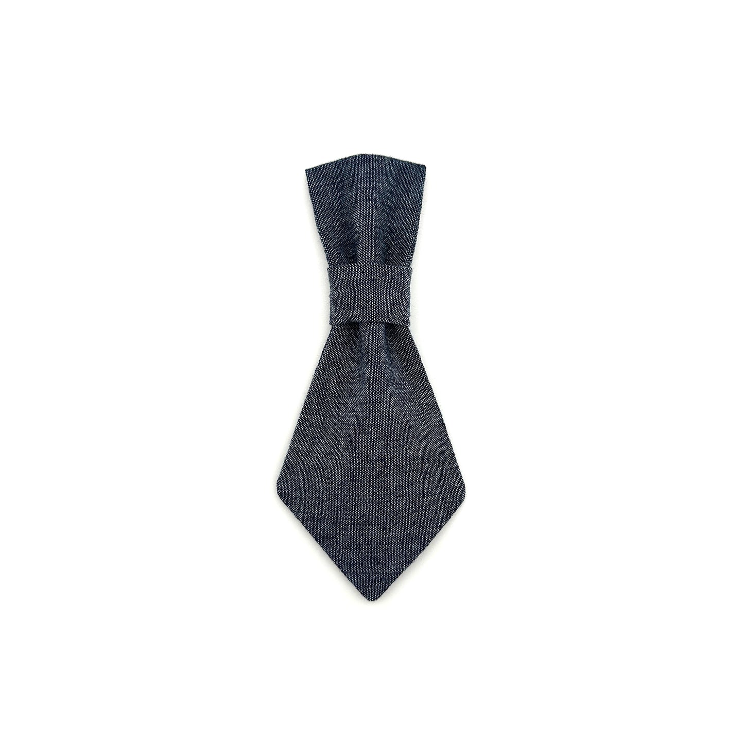 Navy Chambray Dog Tie