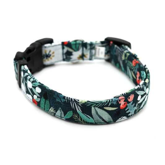 Poinsettia Dog Collar