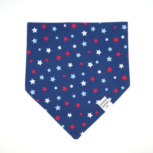 Red White and Blue Stars Dog Bandana