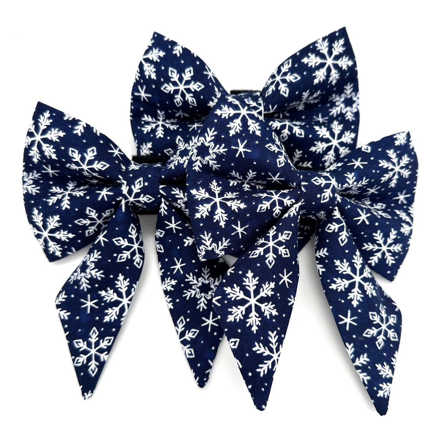 Snowflake Sailor Dog Bow