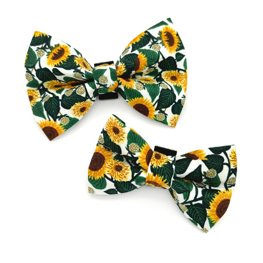 Sunflower Dog Bow Tie