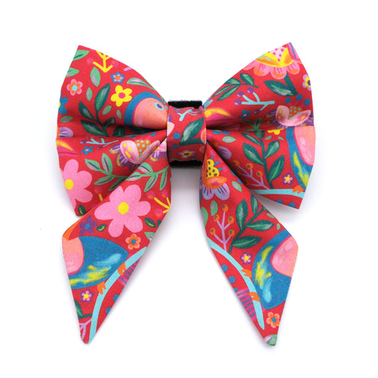 Toucan Sailor Dog Bow