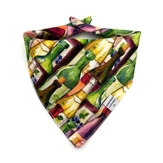 Wine Lover Dog Bandana