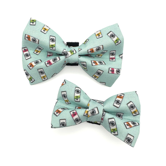 White Paw Dog Bow Tie