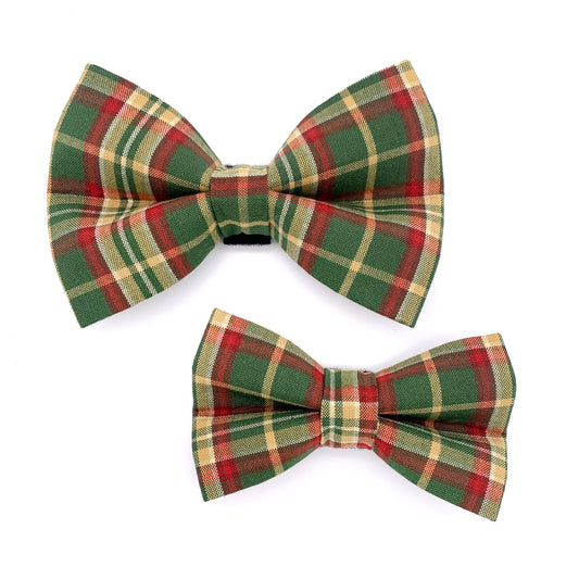 Aspen Plaid Dog Bow Tie