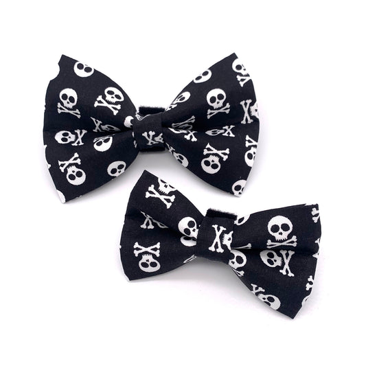 Bad to the Bone Halloween Dog Bow Tie