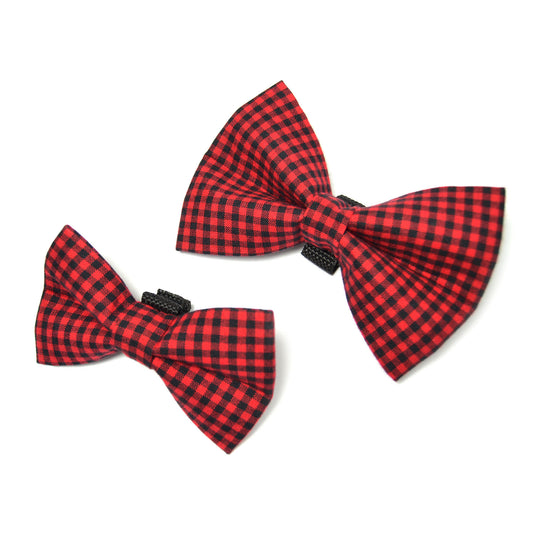 Buffalo Check Dog Bow Tie