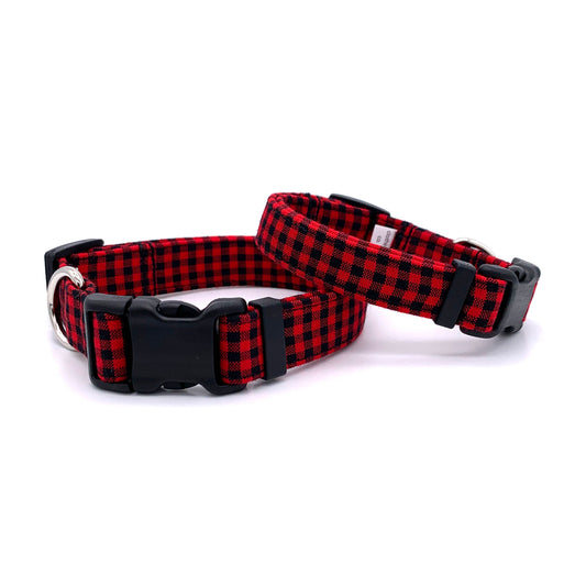Buffalo Check Dog Collar