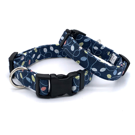 Christmas Lights Dog Collar
