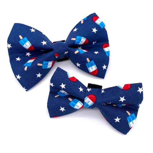 Firecracker Popsicle Dog Bow Tie