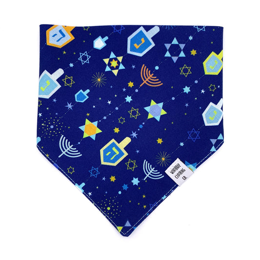 Hanukkah Dreidel Dog Bandana
