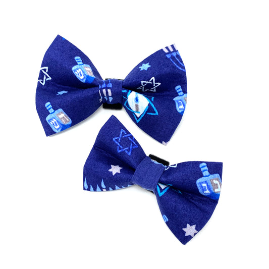 Hanukkah Dog Bow Tie