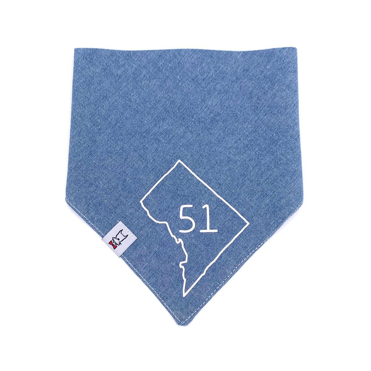 D.C. Statehood Dog Bandana