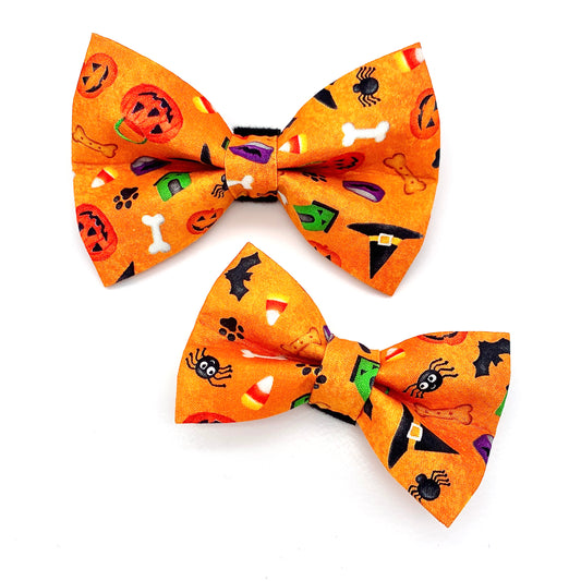 Trick Or Treat Halloween Dog Bow Tie
