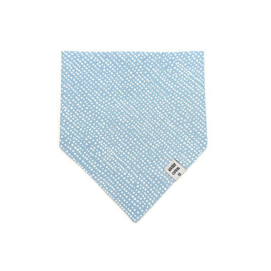 Light Blue Polka Dot Dog Bandana