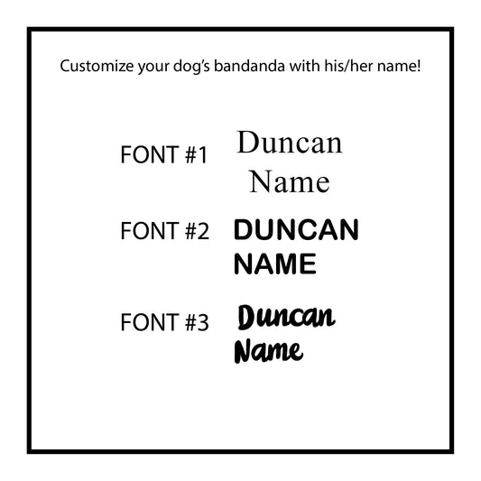 Personalized Dog Bandana