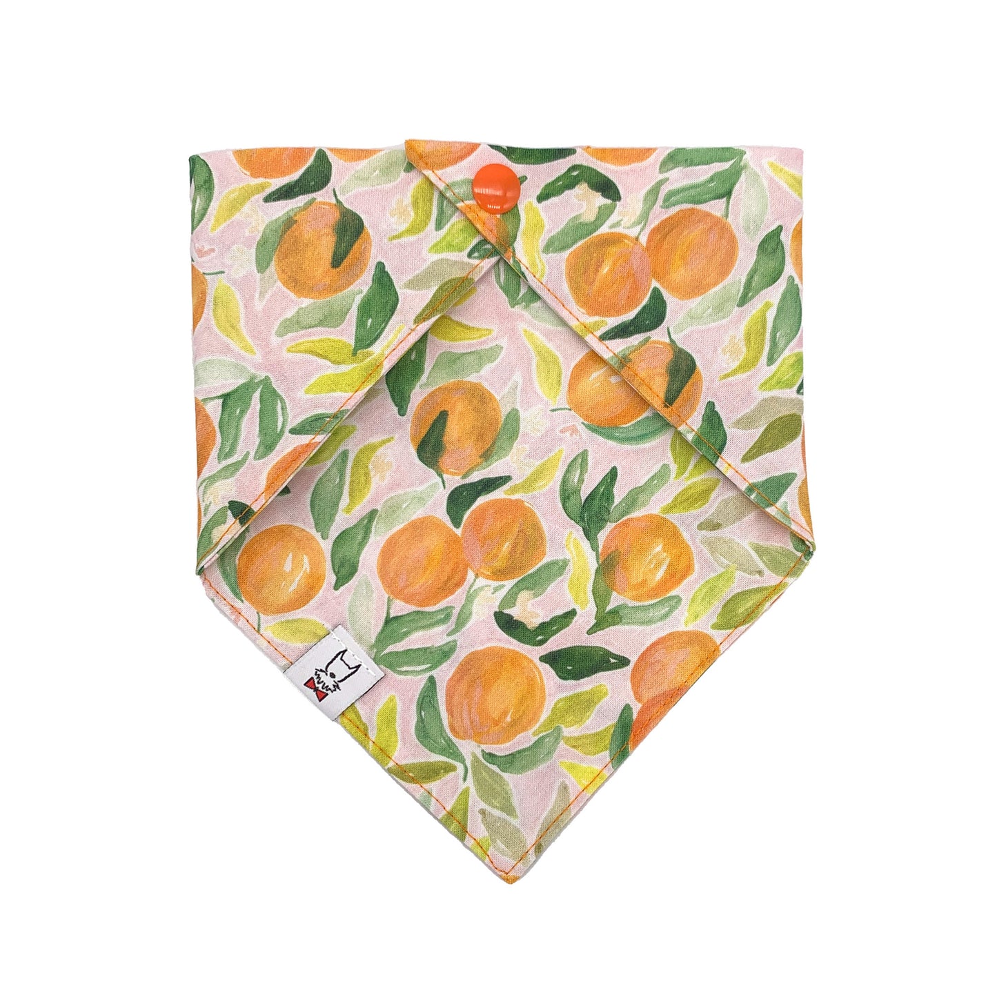 Clementine Orange Dog Bandana
