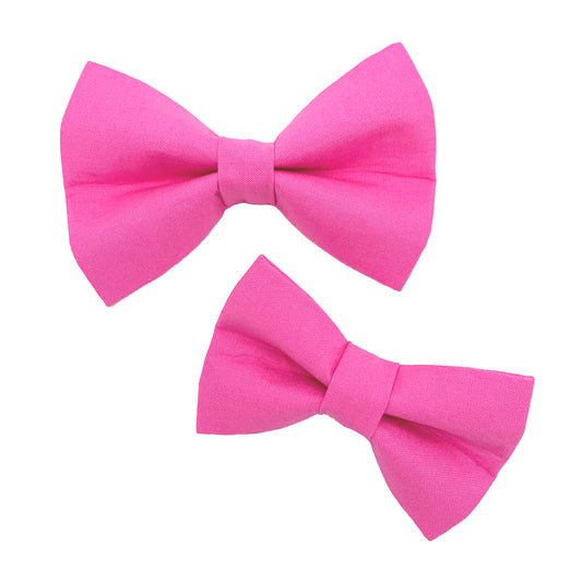 Pink Dog Bow Tie