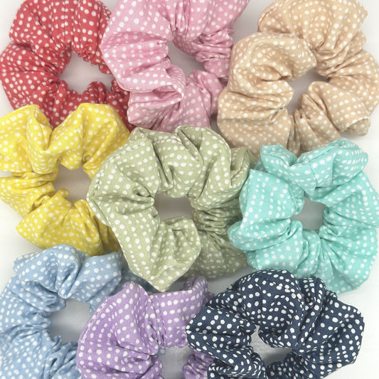 Polka Dot Hair Scrunchies