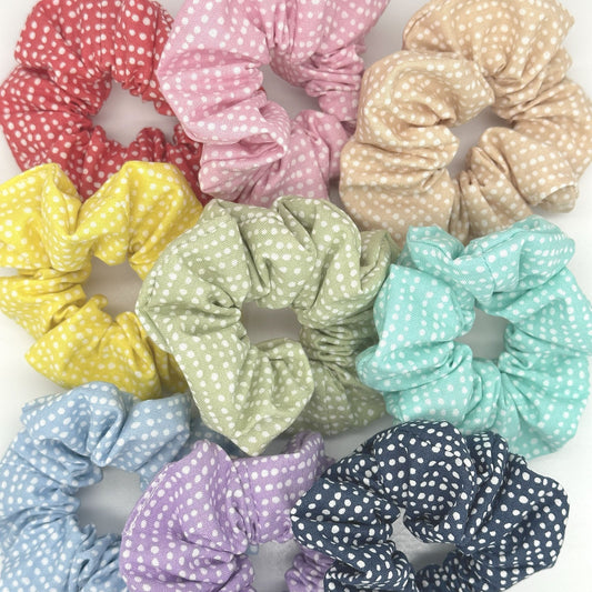 Polka Dot Hair Scrunchies