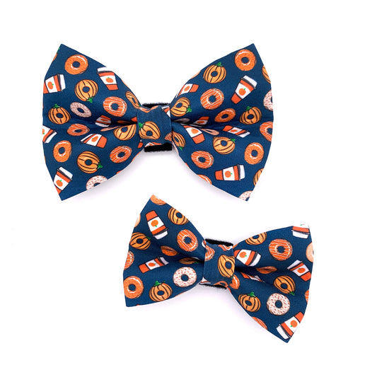 Pumpkin Spice Dog Bow Tie