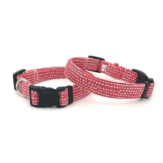 Red Polka Dot Dog Collar