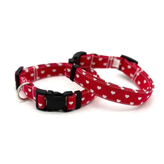 Valentine's Day Hearts Dog Collar