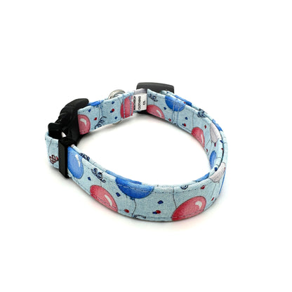 Barking in the USA Birthday Dog Collar 