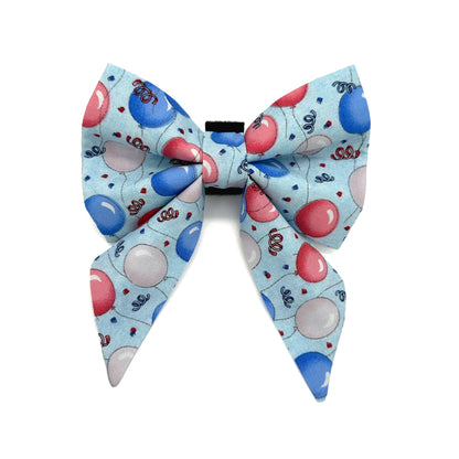 Barking in the USA Birthday Sailor Dog Bow