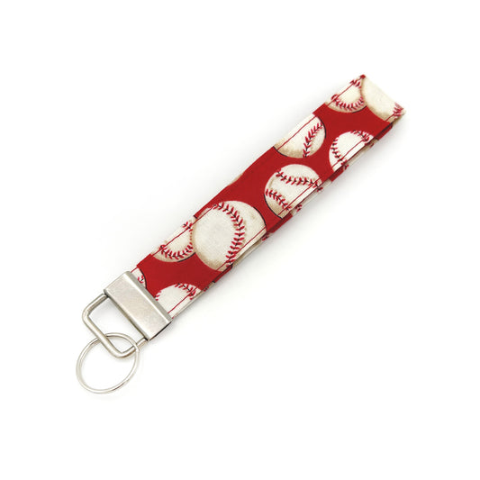 Baseball Wristlet Keychain