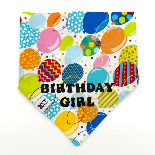Birthday Girl Dog Bandana