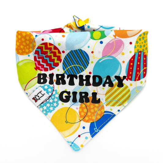 Birthday Girl Dog Bandana