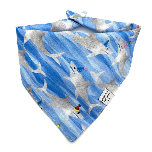 Birthday Shark Dog Bandana