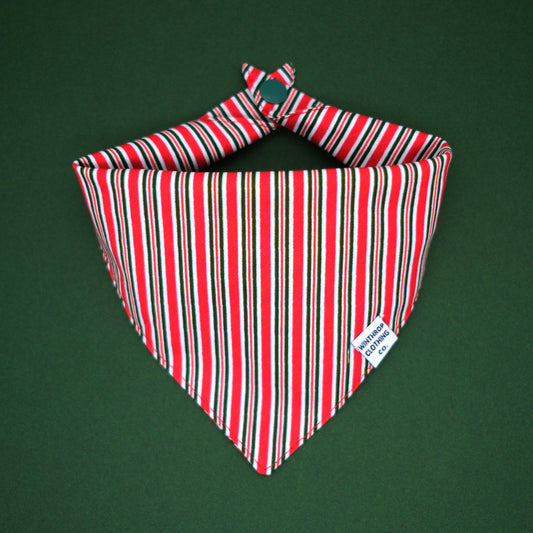 Candy Stripe Dog Bandana 