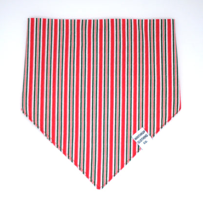 Candy Stripe Dog Bandana 
