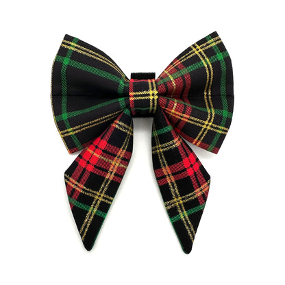 Christmas Sparkle Sailor Dog Bow 