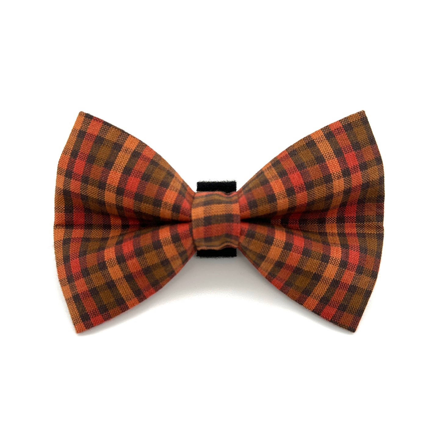 Cider Plaid Dog Bow Tie