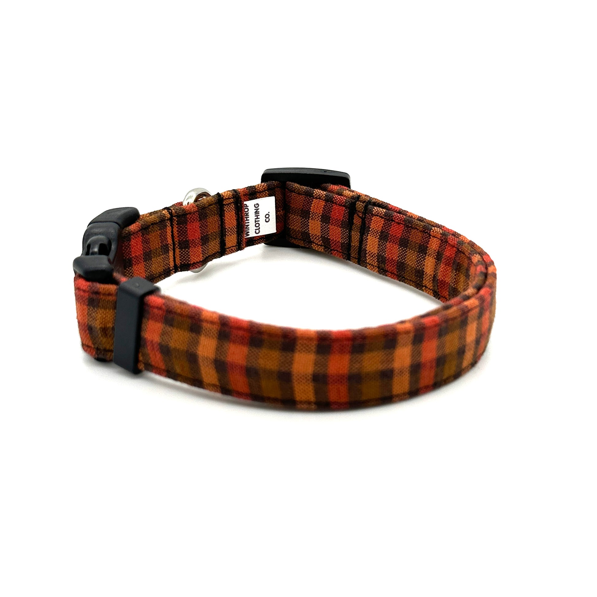 Cider Plaid Dog Collar