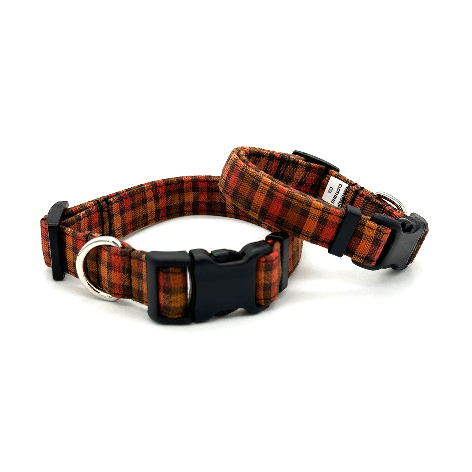 Cider Plaid Dog Collar